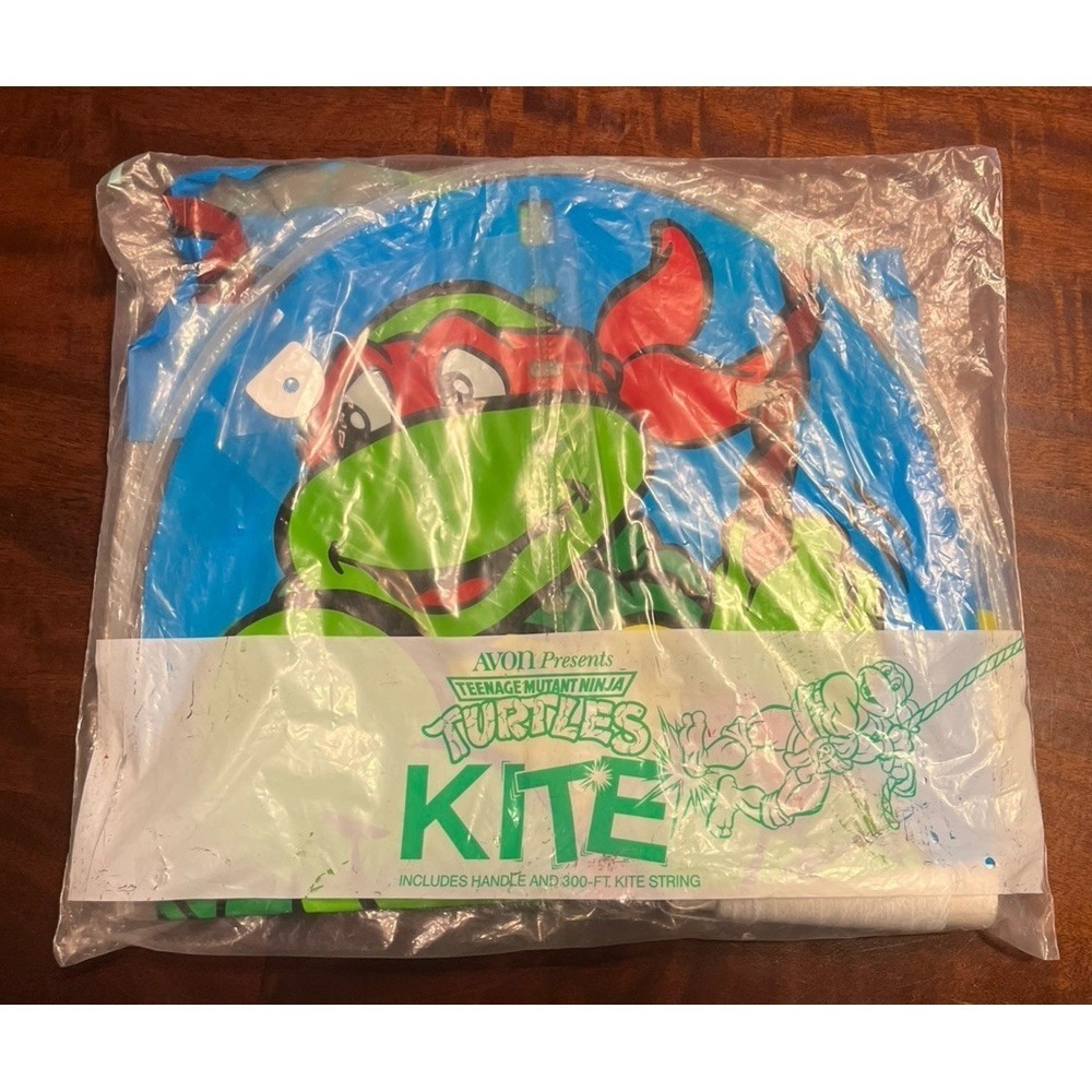 NOS 90's TEENAGE MUTANT NINJA TURTLES AVON PROMO KITE TMNT RAPHAEL SEALED RARE!‎
